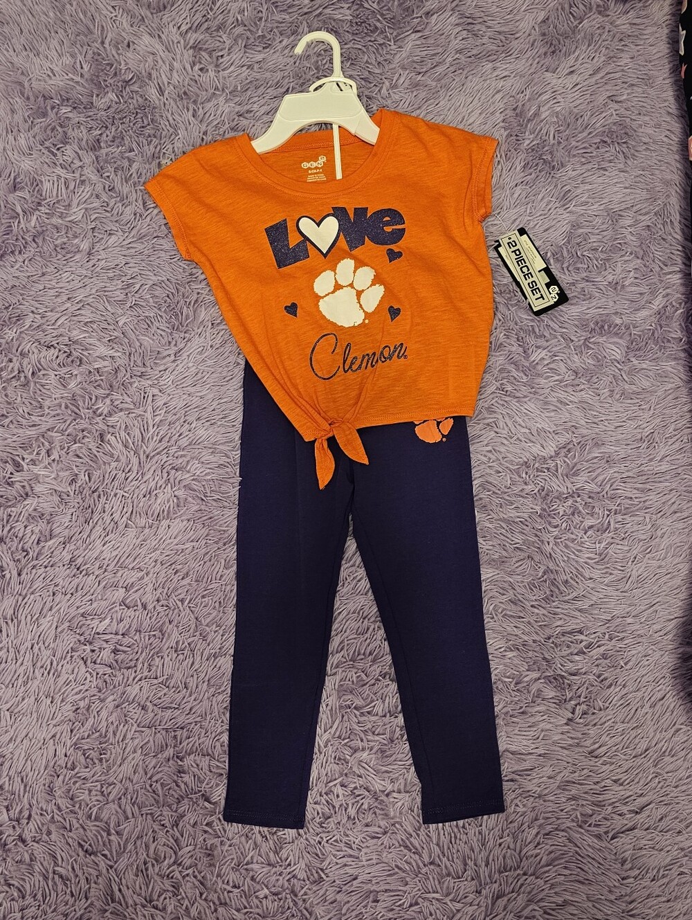 Girls Clemson Outfit Size 4